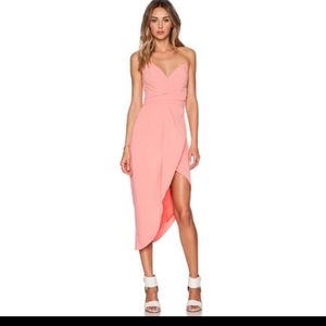 Lovers + Friends Riviera asymmetrical strapless tulip Occassion dress sz S